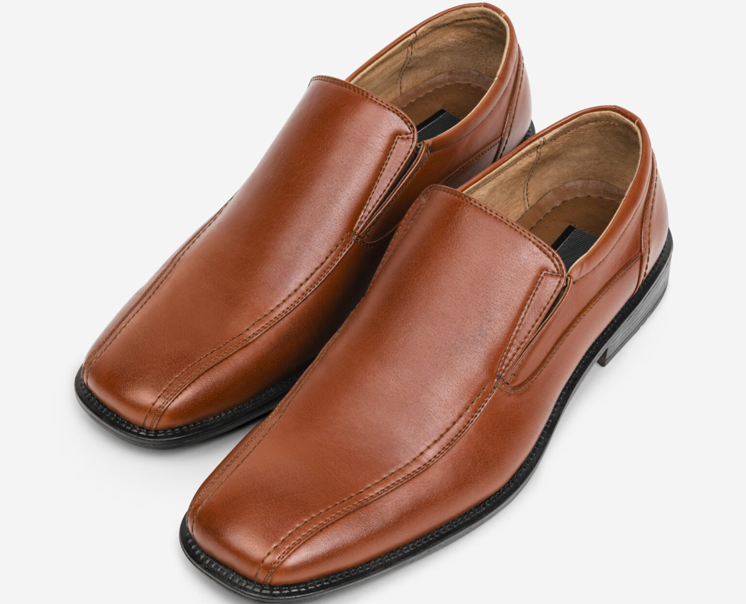 brown leather slip on men&rsquo;s shoes fashion