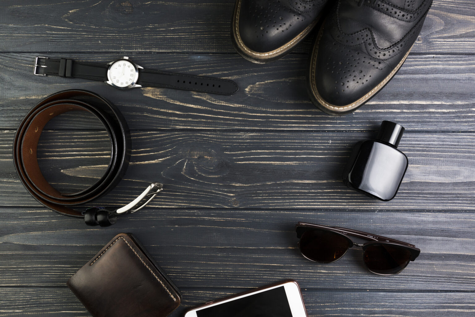 Home layout composition fathers day with accessories