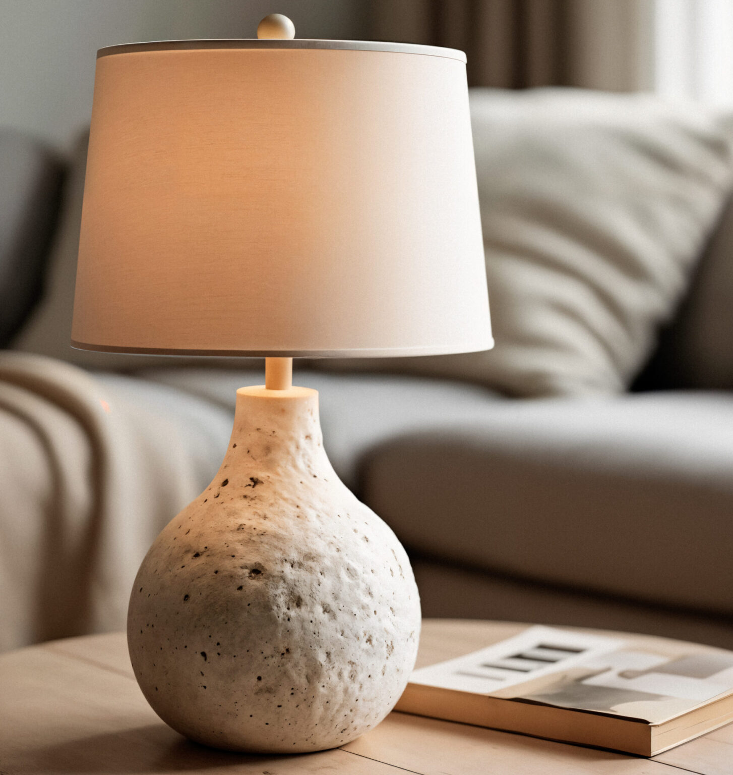 lamp indoors interior design