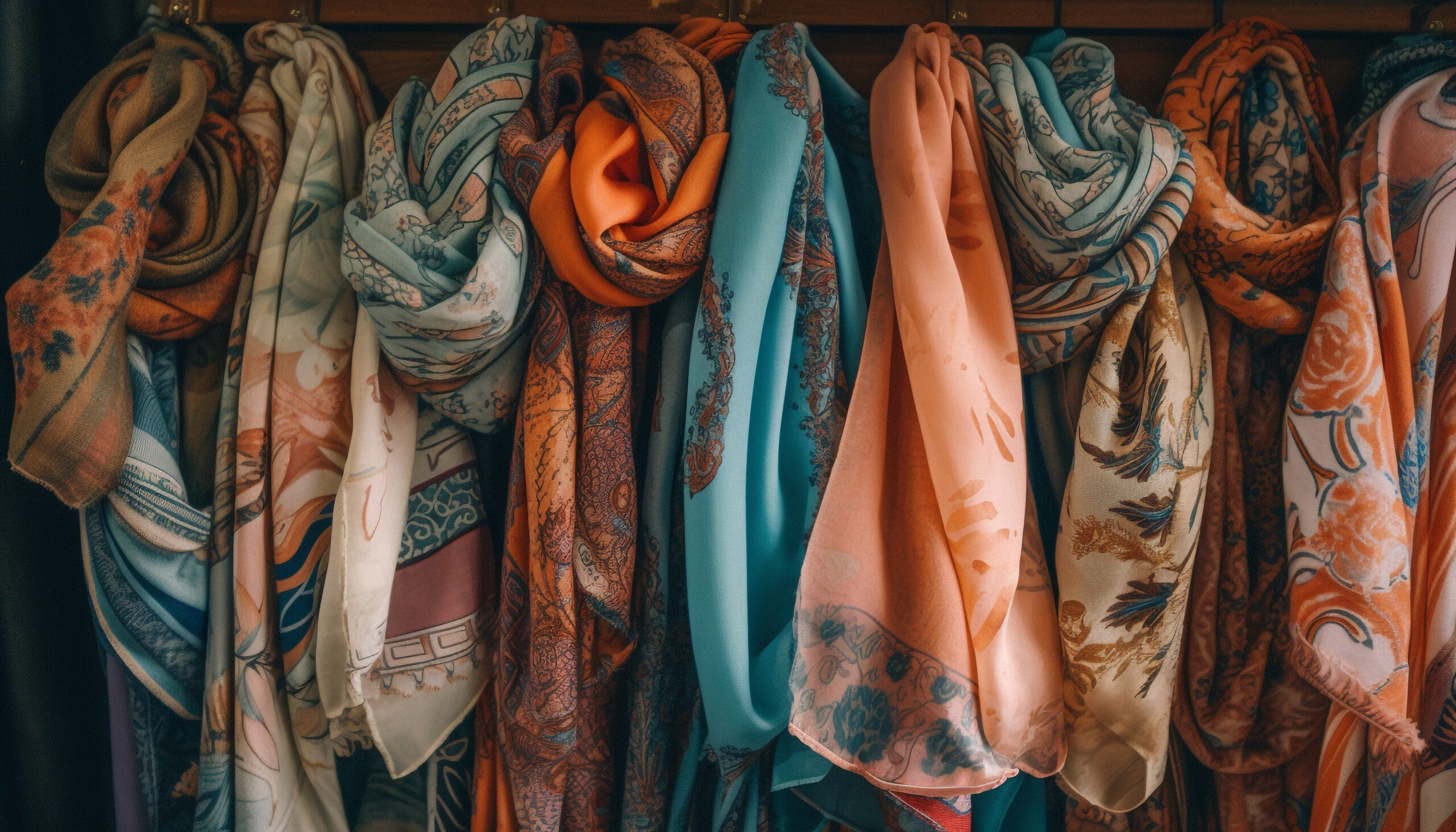 Multi Colored Textiles Hang Elegant Fashion Store Generated By Ai Scaled