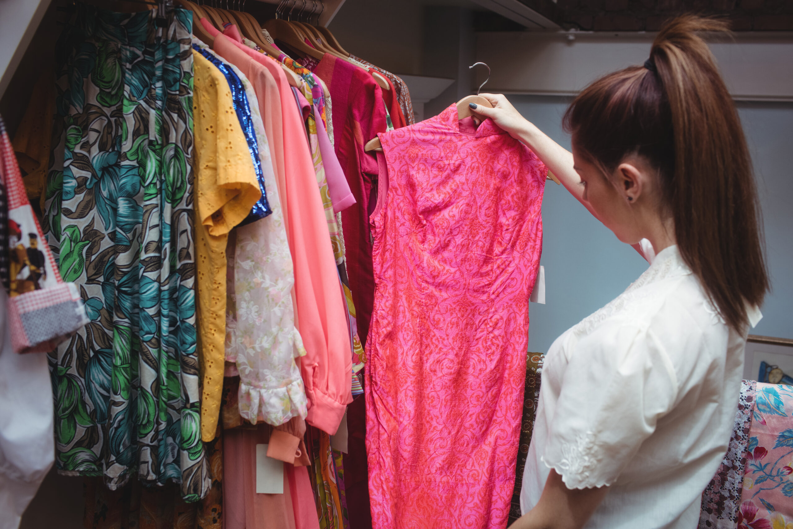 Woman Selecting Clothes Scaled