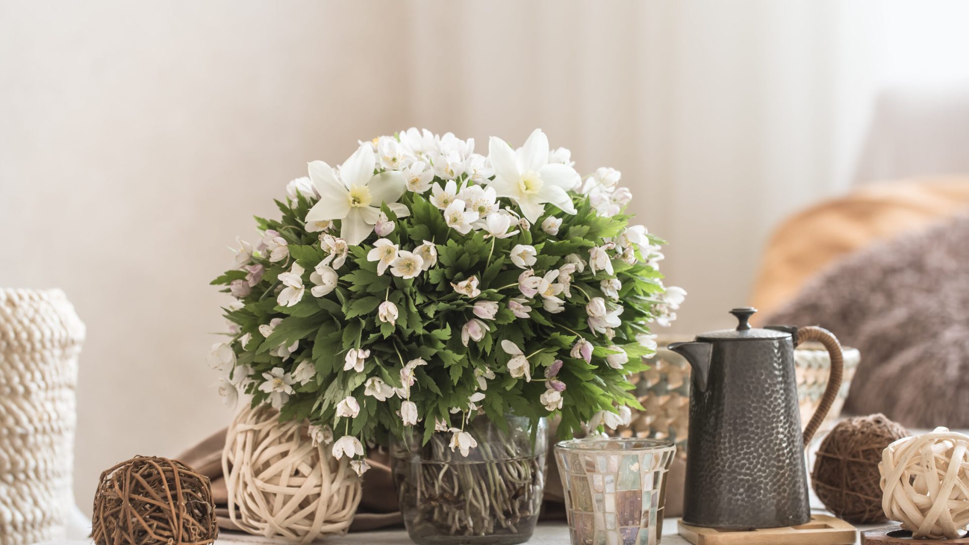 Home layout still life interior details in the living room and decor